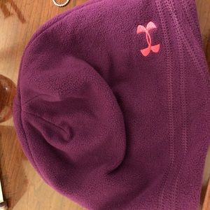 Under Armor Purple Fleece Beanie